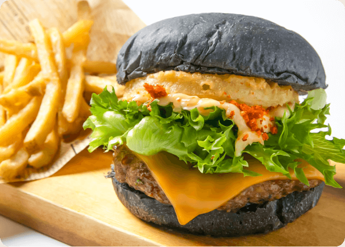 ヨルのブラックバンズバーガー